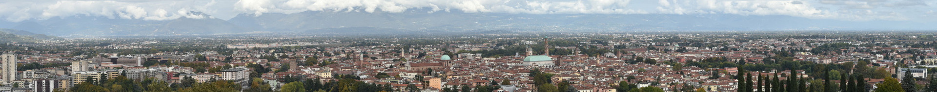 Foto panoramica di Vicenza